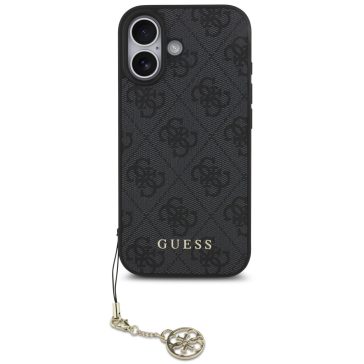   Guess 4G Charm Apple iPhone 17 Tone on Tone hátlap tok, szürke