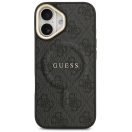 Guess 4G Charm Apple iPhone 17 MagSafe hátlap tok, fekete