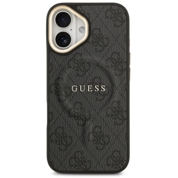 Guess 4G Charm Apple iPhone 17 MagSafe hátlap tok, fekete
