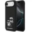 Karl Lagerfeld Liquid Silicone K&CH Sketch Apple iPhone Air (2025) MagSafe kompatibilis hátlap tok, fekete