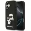 Karl Lagerfeld 3D Rubber Karl and Choupette Apple iPhone 17 hátlap tok, fekete