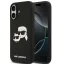 Karl Lagerfeld Silicone Double Heads Print Apple iPhone 17 MagSafe kompatibilis hátlap tok, fekete