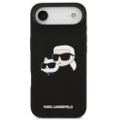 Karl Lagerfeld Silicone Double Heads Print Apple iPhone Air (2025) MagSafe kompatibilis hátlap tok, fekete