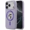 Karl Lagerfeld Liquid Silicone Karl and Choupette MagSafe iPhone 17 Pro hátlap tok, lila