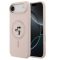 Karl Lagerfeld Liquid Silicone Karl and Choupette MagSafe iPhone Air (2025) hátlap tok, rózsaszín