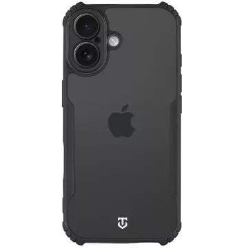   Tactical Quantum Stealth Apple iPhone 17 hátlap tok, átlátszó/fekete