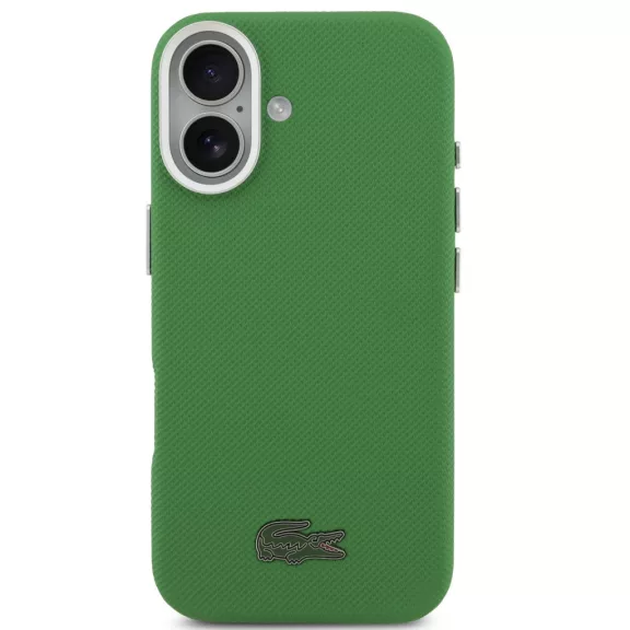 Lacoste Iconic Petit Pique Metal Logo Apple iPhone 17 MagSafe tok, zöld