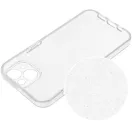 Clear 2mm Samsung Galaxy A17 csillámos szilikon tok, átlátszó