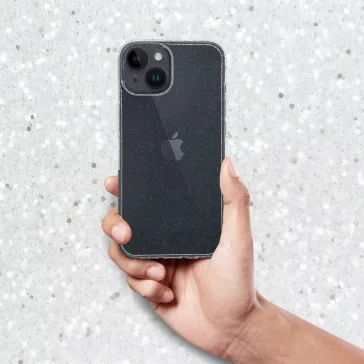   Clear 2mm Samsung Galaxy A17 csillámos szilikon tok, átlátszó