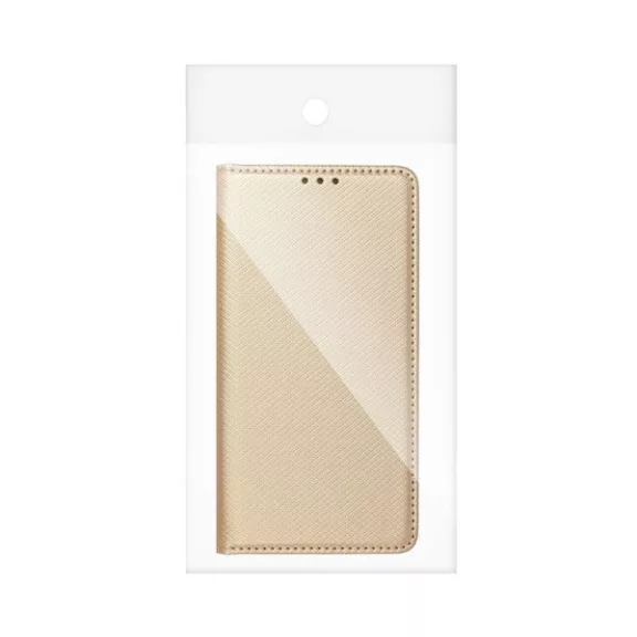 Magnet Samsung Galaxy A17 mágneses flip tok, arany