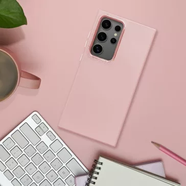   Frame Samsung Galaxy A17 közepesen ütésálló tok kameravédő kerettel, rózsaszín