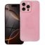Clear 2mm Apple iPhone 17 Pro csillámos szilikon tok, rózsaszín