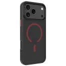 Tactical MagForce Hyperstealth 2.0 Apple iPhone 17 Pro MagSafe hátlap tok, fekete/piros