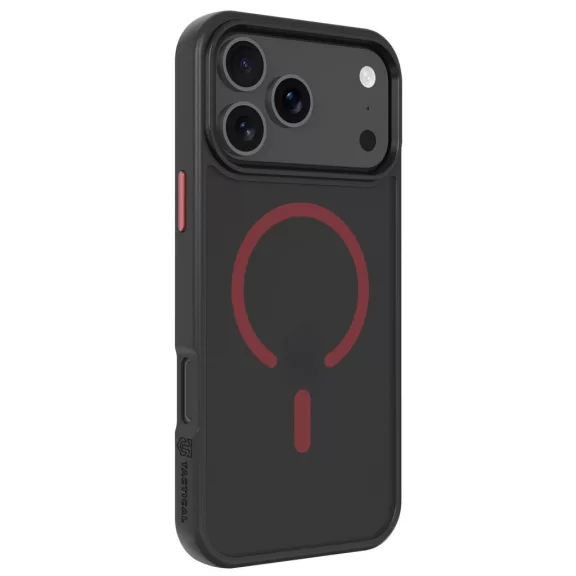 Tactical MagForce Hyperstealth 2.0 Apple iPhone 17 Pro MagSafe hátlap tok, fekete/piros