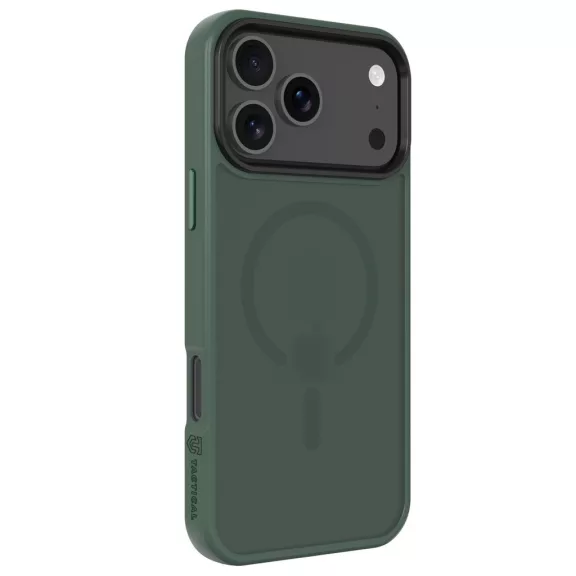 Tactical MagForce Hyperstealth Apple iPhone 17 Pro MagSafe tok, áttetsző/zöld