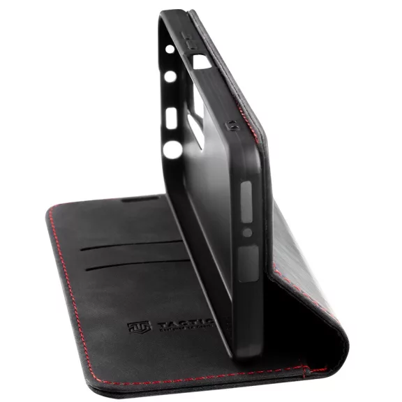 Tactical Xproof Apple iPhone 17 Pro flip/oldalra nyíló tok, fekete