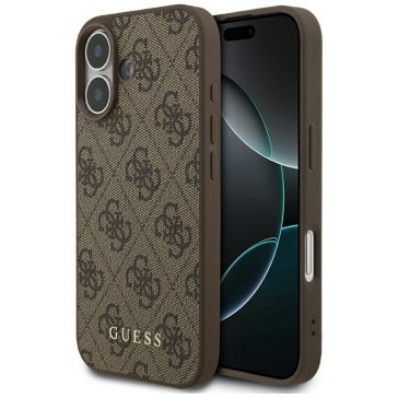 Guess 4G Classic Apple iPhone 17 hátlap tok, barna