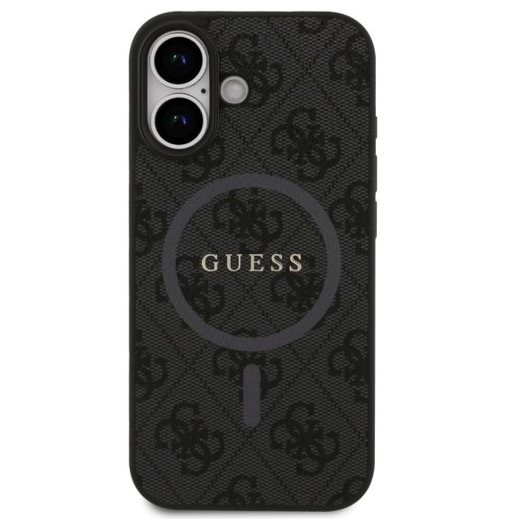 Guess 4G Ring Classic Logo Apple iPhone 17 MagSafe hátlap tok, fekete