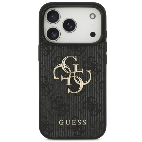 Guess 4G Big Logo Apple iPhone 17 Pro hátlap tok, fekete