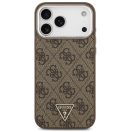 Guess 4G Triangle Logo Apple iPhone 17 Pro Max MagSafe hátlap tok, barna