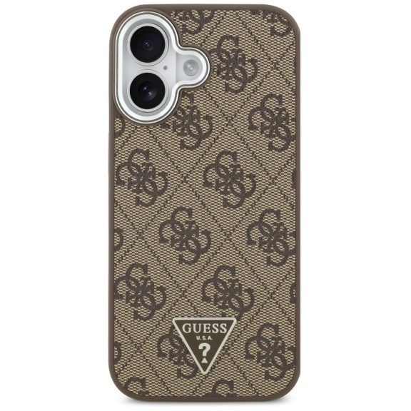 Guess 4G Triangle Logo Apple iPhone 17 MagSafe hátlap tok, barna