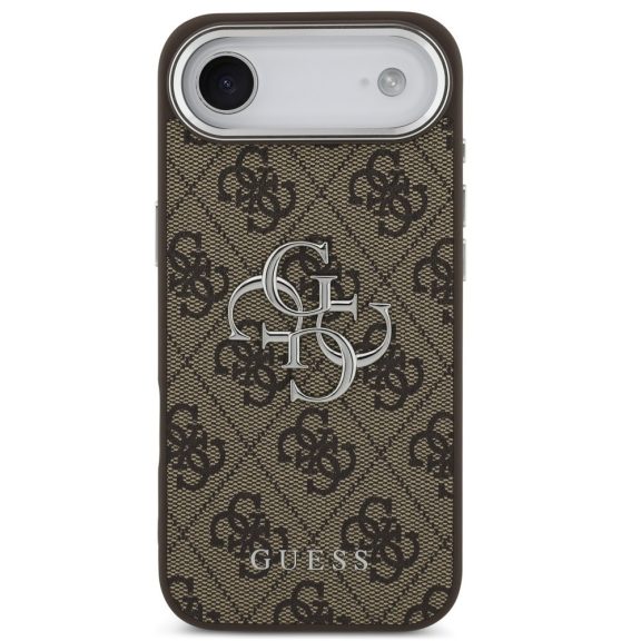 Guess 4G Big 4G Classic Logo Apple iPhone Air (2025) hátlap tok, barna-ezüst