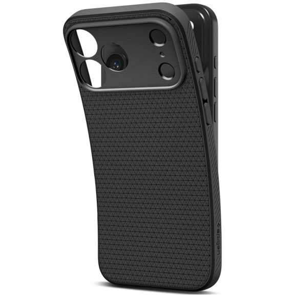 Spigen Liquid Air Apple iPhone 17 Pro Max tok, Matte Black, fekete