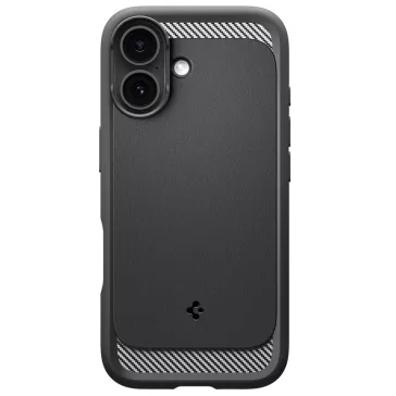   Spigen Rugged Armor MagFit Apple iPhone 17 tok, MagSafe, Matte Black, fekete (sérült csomagolás)