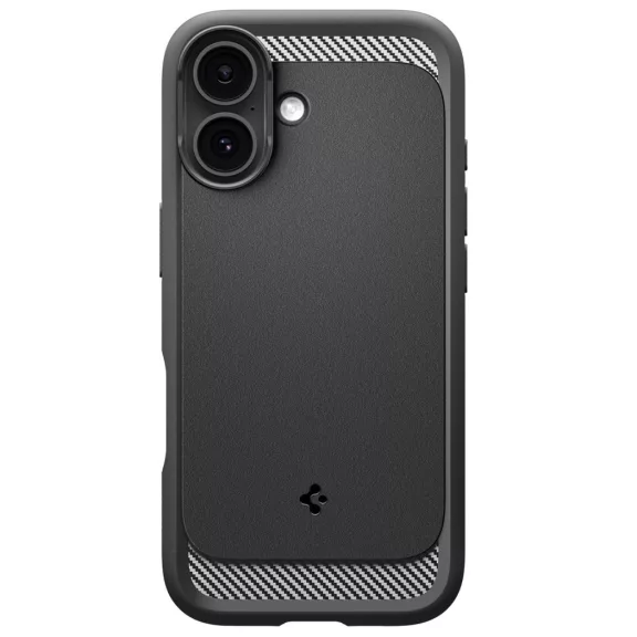 Spigen Rugged Armor MagFit Apple iPhone 17 tok, MagSafe, Matte Black, fekete (sérült csomagolás)
