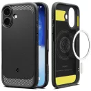 Spigen Rugged Armor MagFit Apple iPhone 17 tok, MagSafe, Matte Black, fekete