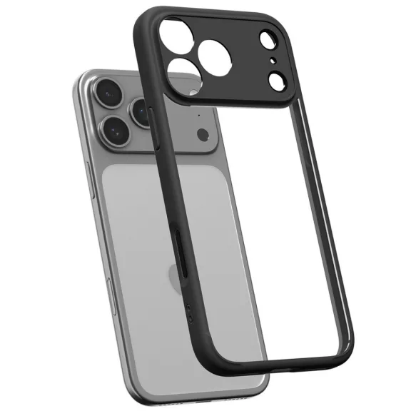 Spigen Ultra Hybrid Apple iPhone 17 Pro Max tok, Matte Black, fekete