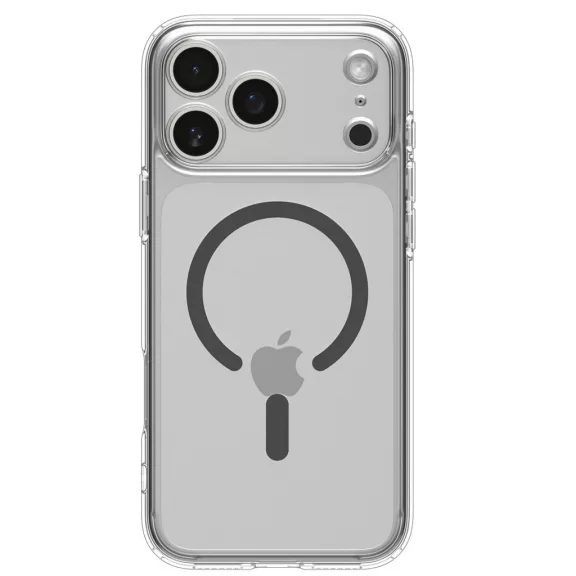 Spigen Ultra Hybrid Magfit Apple iPhone 17 Pro tok, MagSafe, Clear Graphite, szürke