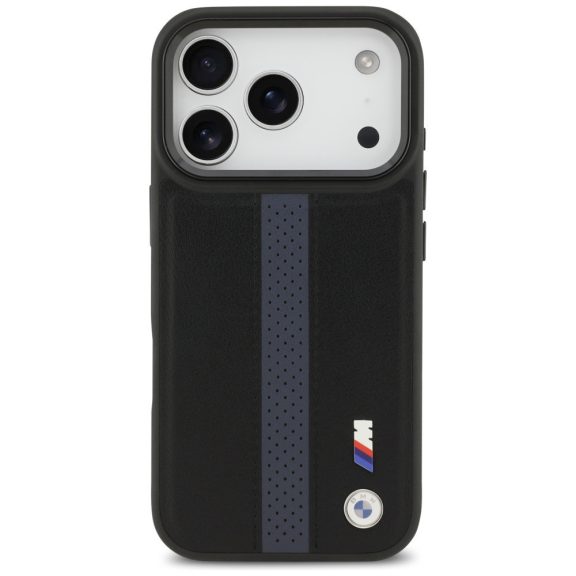 BMW M Perforated Stripe Logo Apple iPhone 17 Pro MagSafe hátlap tok, kék