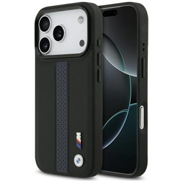   BMW M Perforated Stripe Logo Apple iPhone 17 Pro Max MagSafe hátlap tok, kék