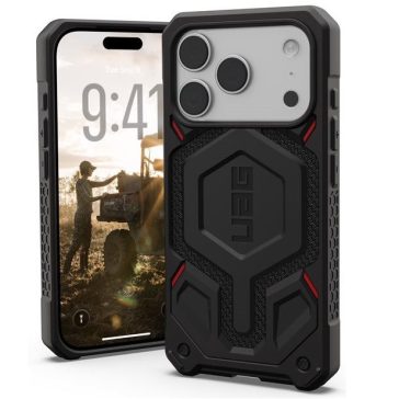   UAG Monarch Pro Apple iPhone 17 Pro MagSafe kompatibilis tok, Kevlar Black