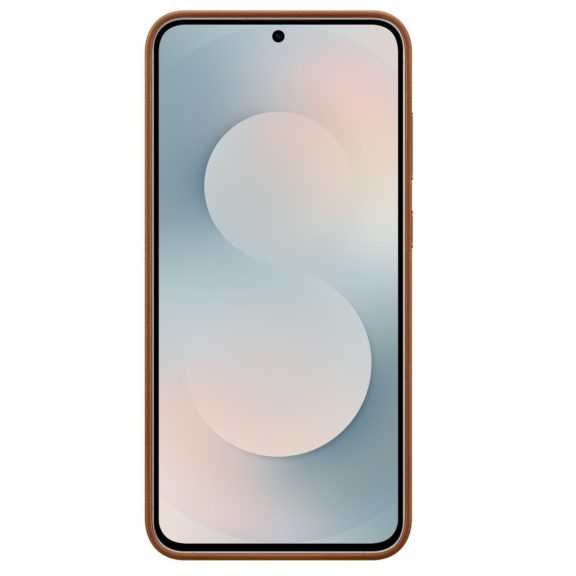 Samsung Galaxy S25 FE KindSuit gyári vegán bőr tok, barna