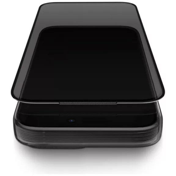 Uniq Optix Privacy Apple iPhone 17 Pro Max tempered glass kijelzővédő üvegfólia felhelyező kerettel, privacy