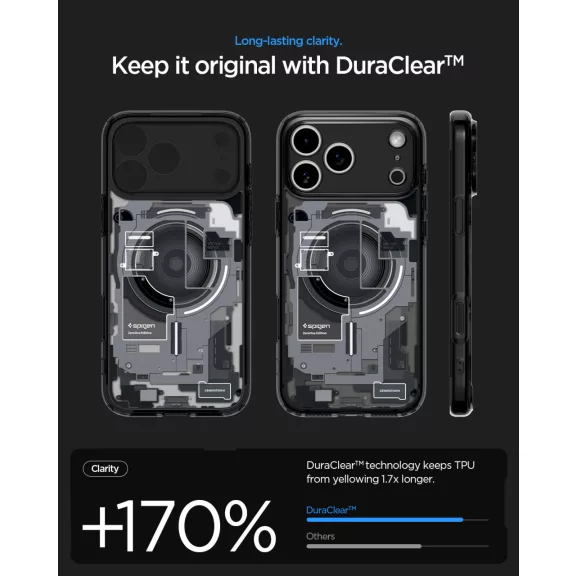 Spigen Ultra Hybrid MagFit Apple iPhone 17 Pro Max tok, MagSafe, Zero One, fekete