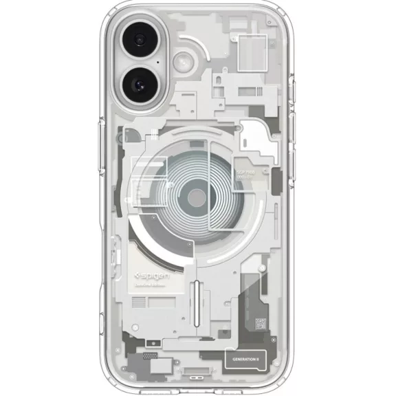 Spigen Ultra Hybrid MagFit Apple iPhone 17 tok, MagSafe, Zero One, Natural Titanium