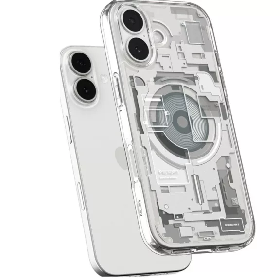 Spigen Ultra Hybrid MagFit Apple iPhone 17 tok, MagSafe, Zero One, Natural Titanium