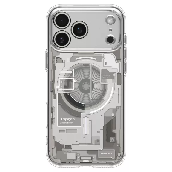 Spigen Ultra Hybrid MagFit Apple iPhone 17 Pro Max tok, MagSafe, Zero One, Natural Titanium