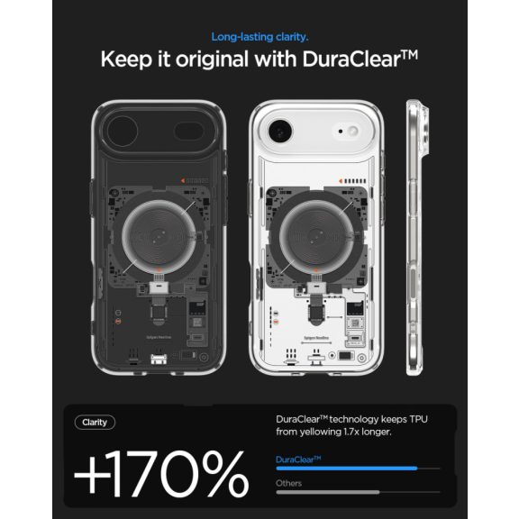 Spigen Ultra Hybrid MagFit Apple iPhone Air (2025) tok, MagSafe, Neo One, átlátszó