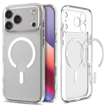   Spigen Ultra Hybrid MagFit Apple iPhone Air (2025) tok, MagSafe, Frost White, átlátszó-fehér