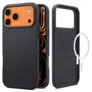 Spigen Silicone Fit Magfit Apple iPhone 17 Pro Max tok, MagSafe, Black, fekete