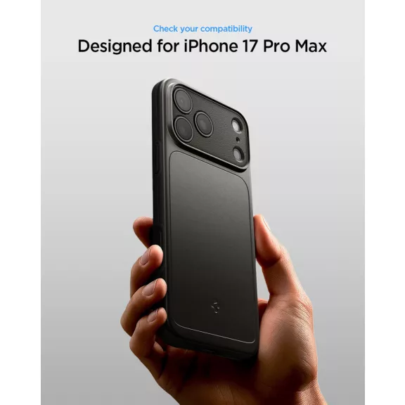 Spigen Thin fit Magfit Apple iPhone 17 Pro Max tok, MagSafe, Gunmetal, szürke