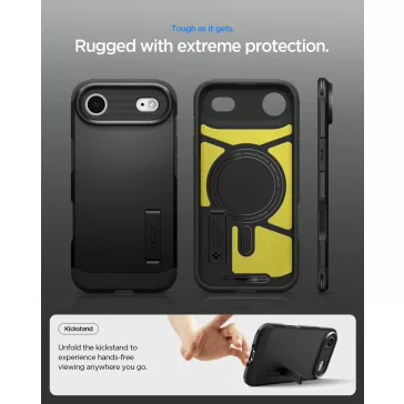   Spigen Tough Armor T MagFit Apple iPhone Air (2025) tok, MagSafe, fekete