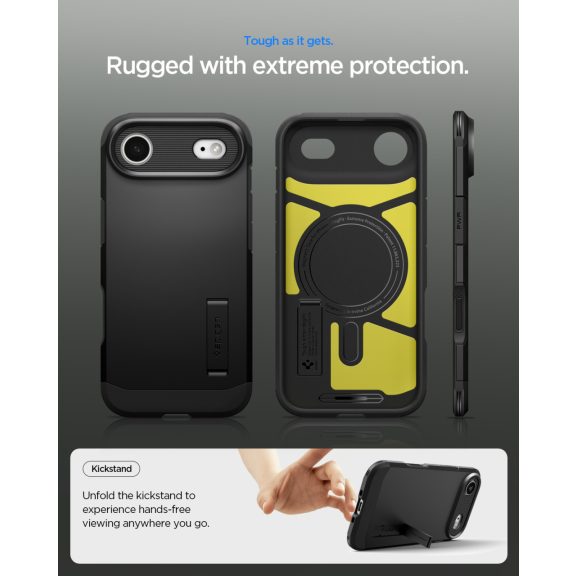 Spigen Tough Armor T MagFit Apple iPhone Air (2025) tok, MagSafe, fekete