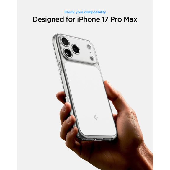 Spigen Ultra Hybrid T MagFit Apple iPhone 17 Pro tok, MagSafe, Glossy White, fehér