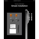 Spigen Glas.tR EZ Fit Optik Pro Apple iPhone Air (2025) Tempered kameralencse-védő fólia felhelyező kerettel, ezüst (2db)