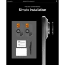 Spigen Glas.tR EZ Fit Optik Pro Apple iPhone Air (2025) Tempered kameralencse-védő fólia felhelyező kerettel, fekete (2db)